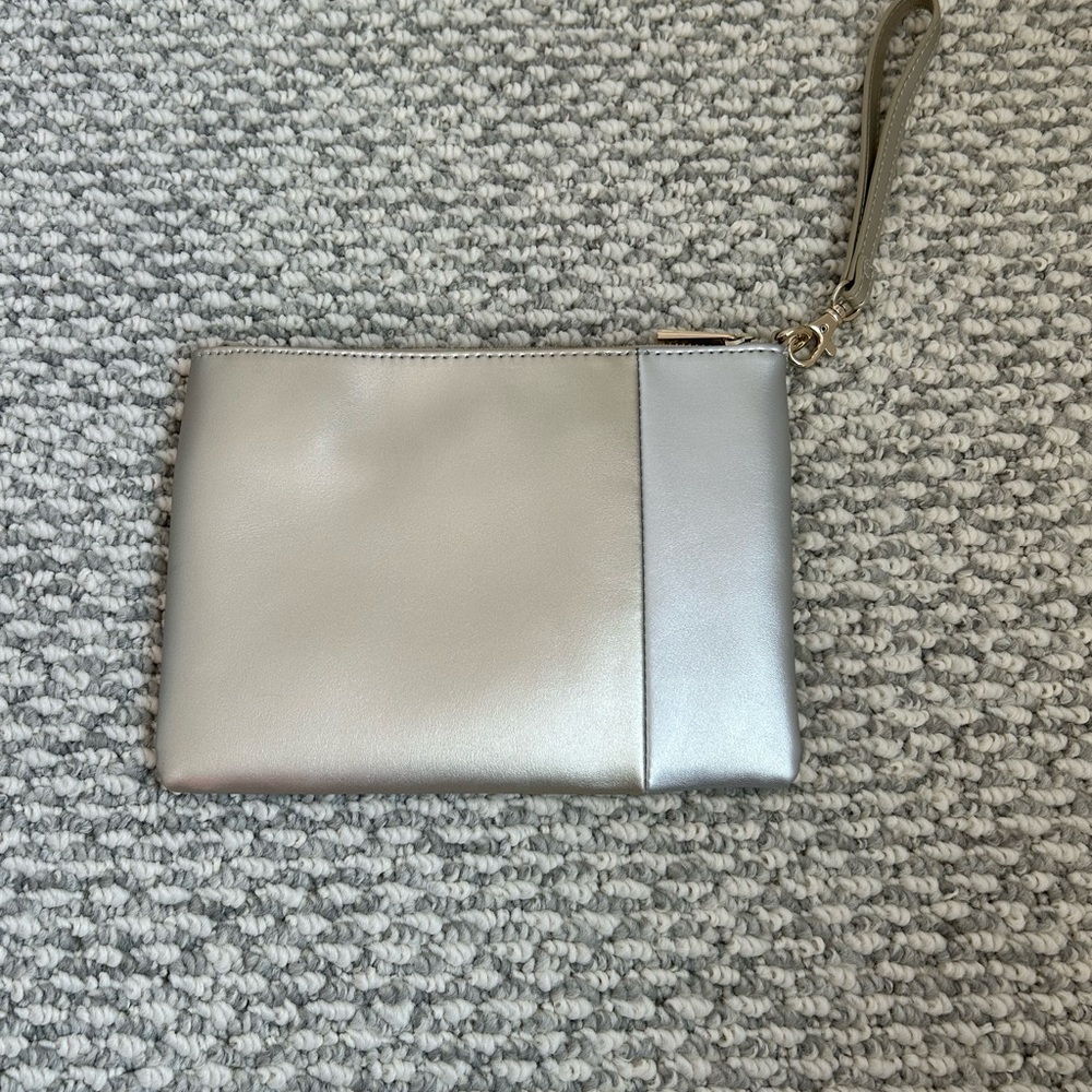Danier Leather Gold & Silver Clutch